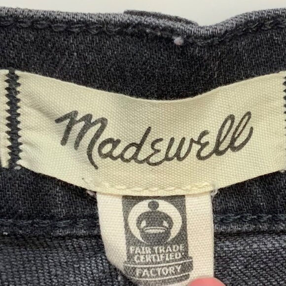 Madewell The 90s Straight Jeans 25 Belmere Wash Charcoal High Rise Zip Fly Retro - Picture 3 of 13